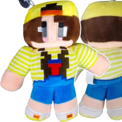 MINECRAFT - MASKOTKA STEVE PLUSZOWY ŻÓŁTY LUDZIK 27CM MINECRAFT LEGENDS GADŻETY DLA GRACZY