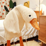 GĘŚ - MASKOTKA KACZKA GĘŚ PIPA PLUSZOWA GĘŚ PODUSZKA 75CM