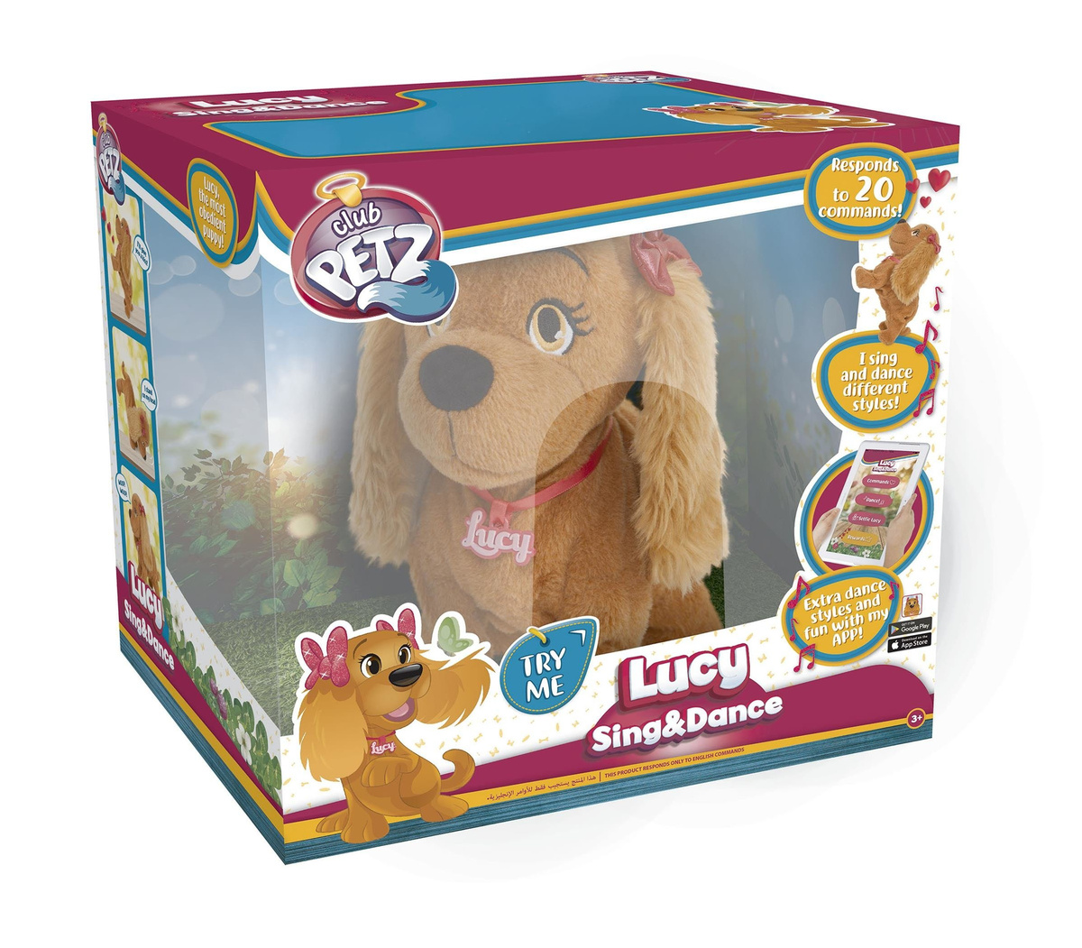 TM TOYS Interaktywny piesek Lucy Sing & Dance