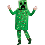 MINECRAFT – STRÓJ DLA DZIECKA CREEPER ROZMIAR L (130-140) KOSTIUM NA BAL DLA CHŁOPCA GADŻETY DLA GRACZY