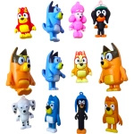 BLUEY I BINGO - ZESTAW 12 FIGUREK BLUEY I BINGO FIGURKI Z BAJEK