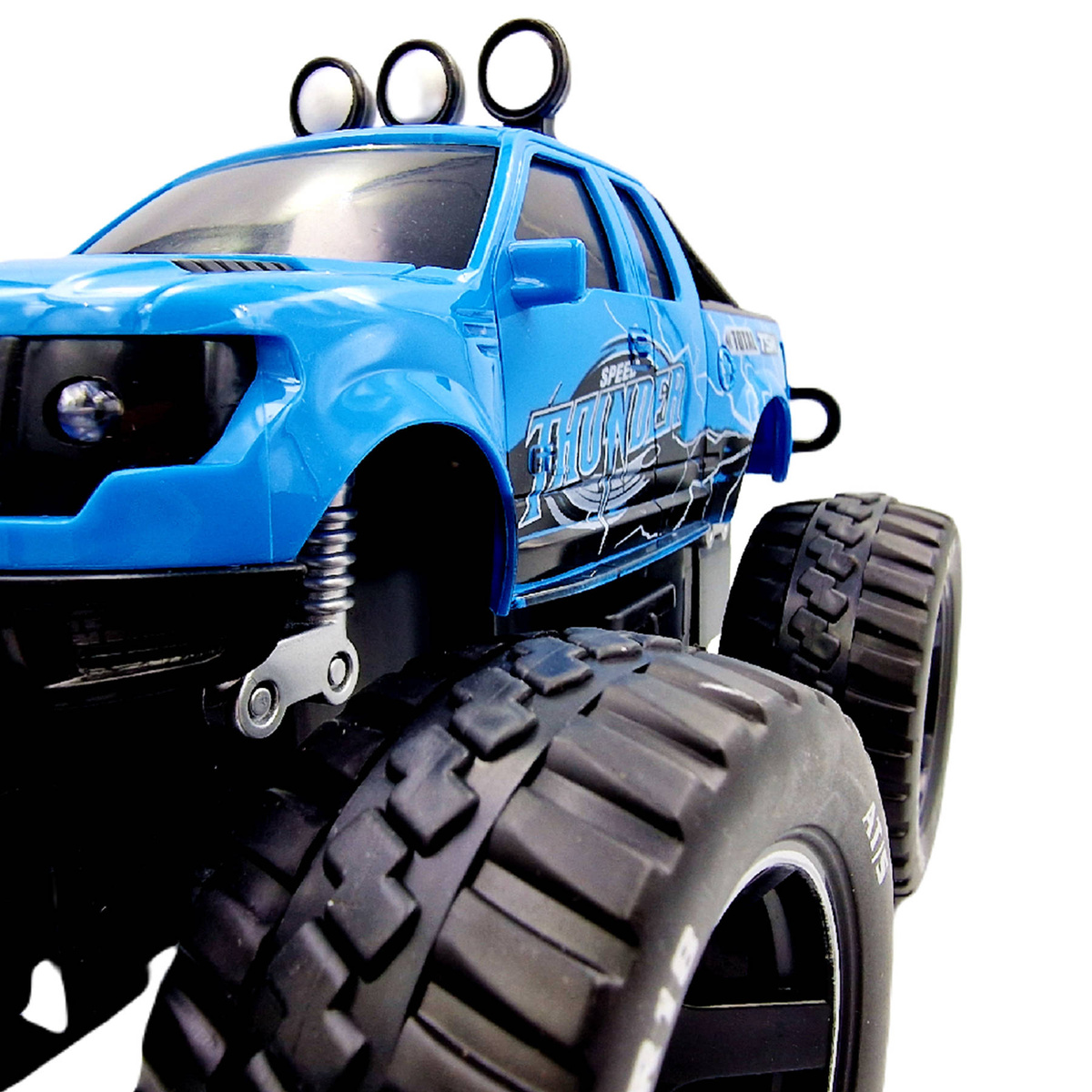 Samochód zdalnie sterowany duży RC JEEP	niebieski