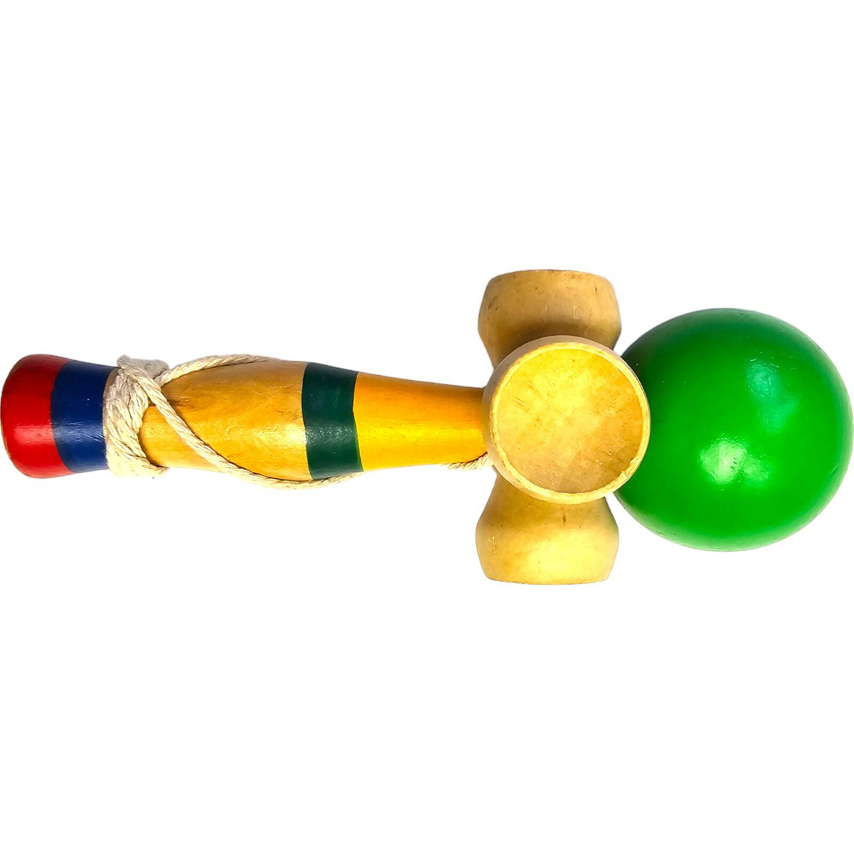 KENDAMA Duża Drewniana Japońska gra zręcznościowa (4-Stronna)	